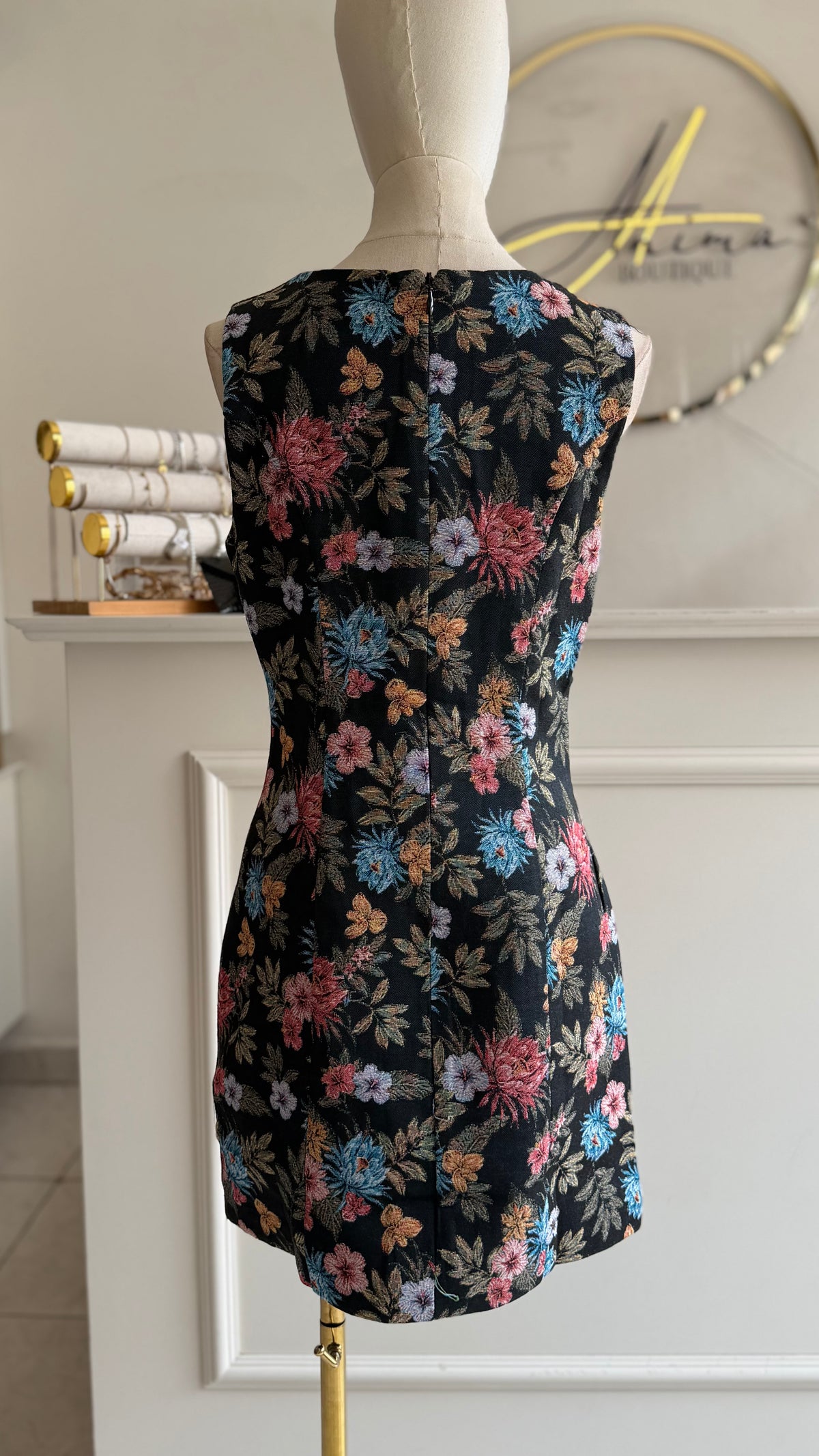 Vestido corto flores