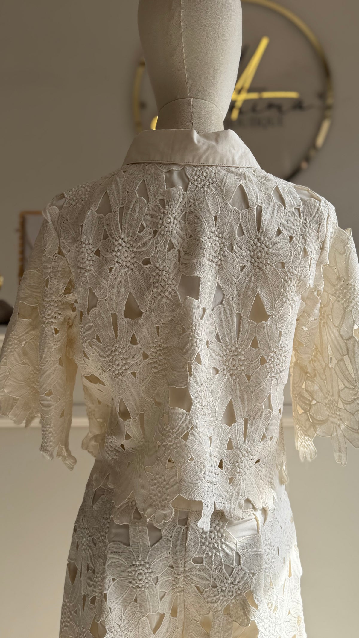 Conjunto encaje ivory