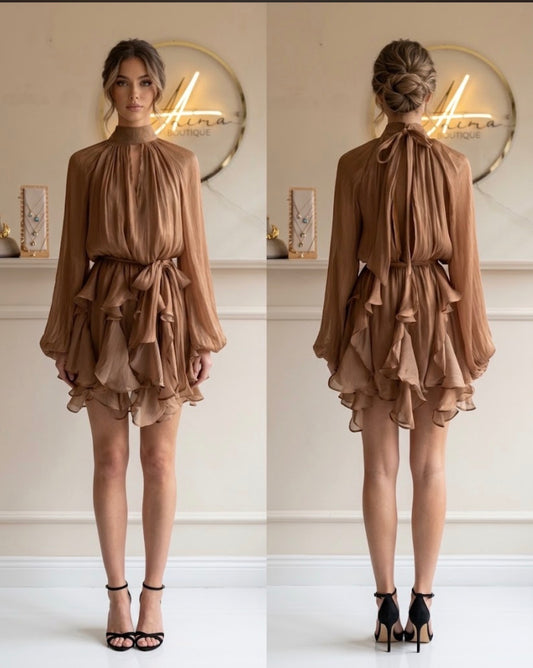Vestido corto Olanes