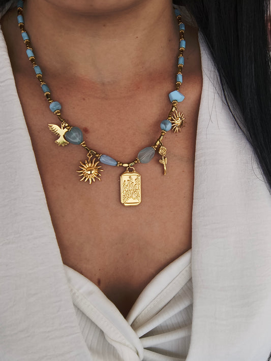 COLLANA CHIARA LIGHT BLUE