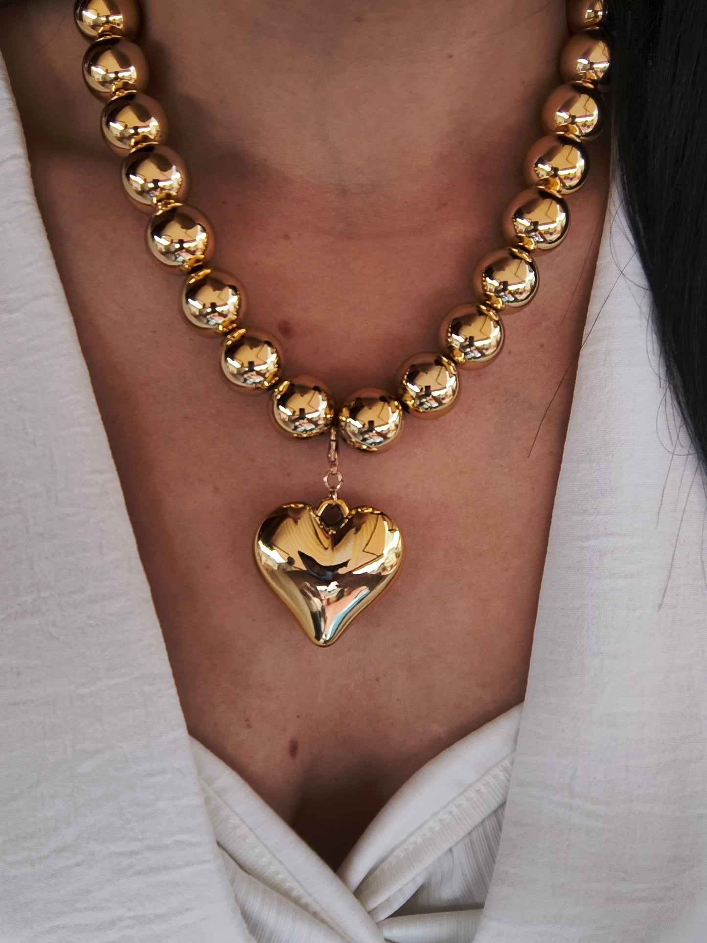 COLLANA REGINA DI CUORI GOLD