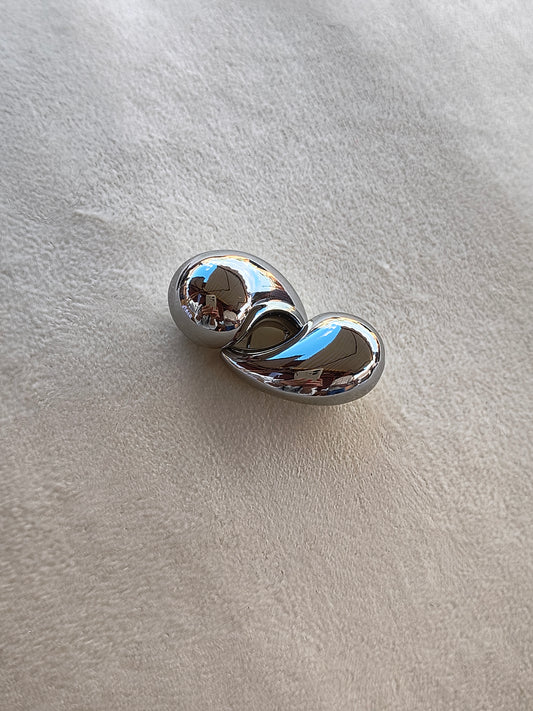 ORECCHINI GOCCIA MEDIA SILVER