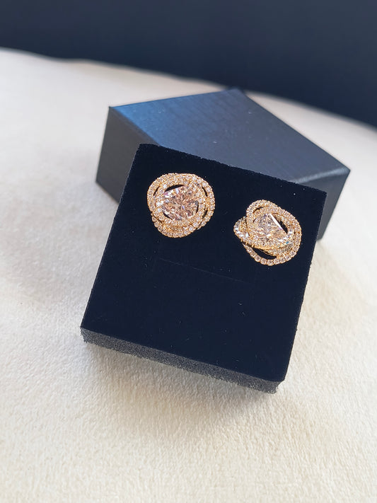 ORECCHINI SHINE GOLD IN ZIRCONI