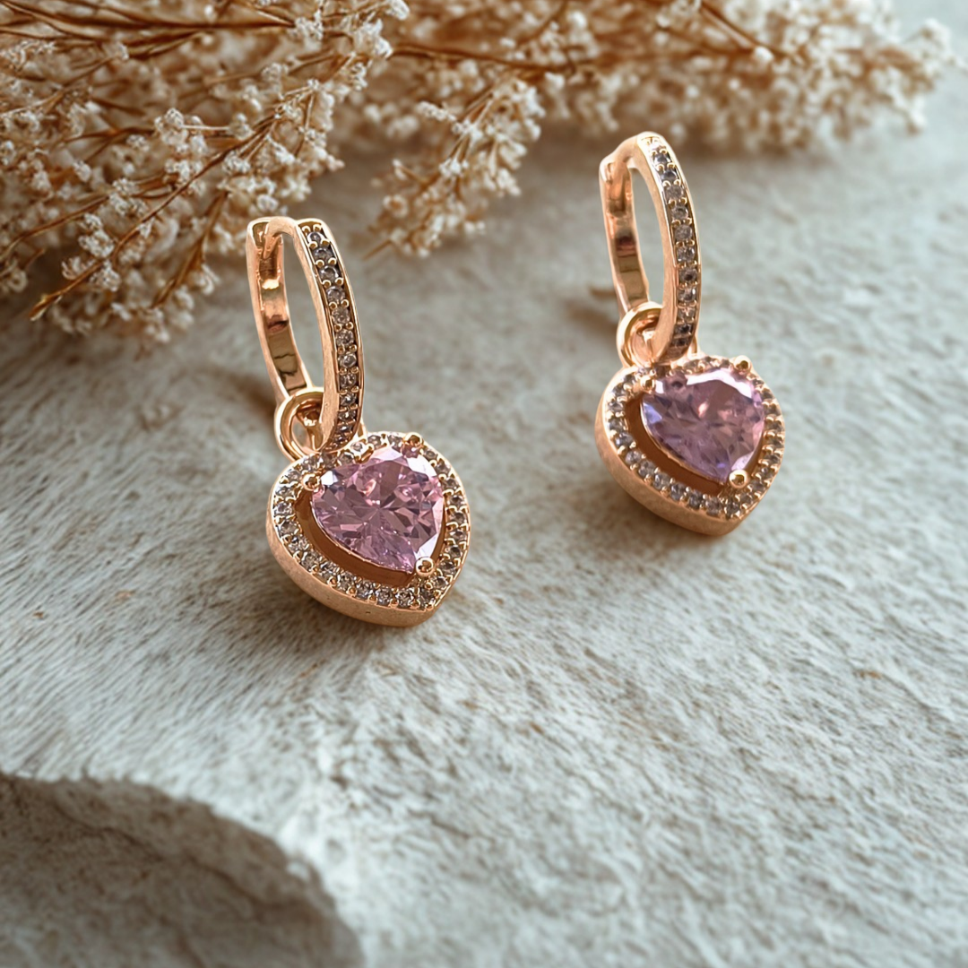 ORECCHINI GIOIELLO ZIRCONATO ROSE GOLD