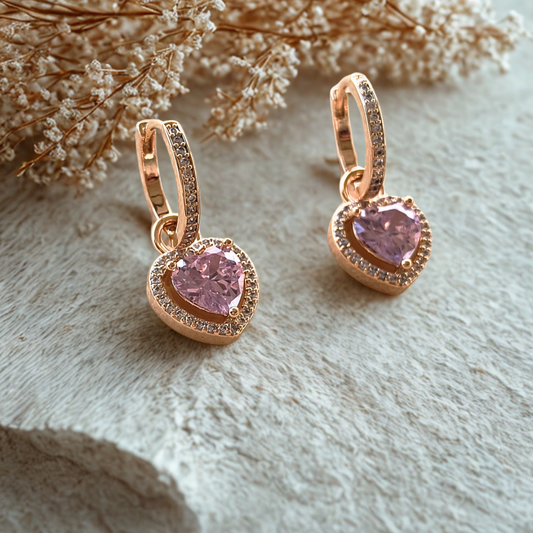 ORECCHINI GIOIELLO ZIRCONATO ROSE GOLD