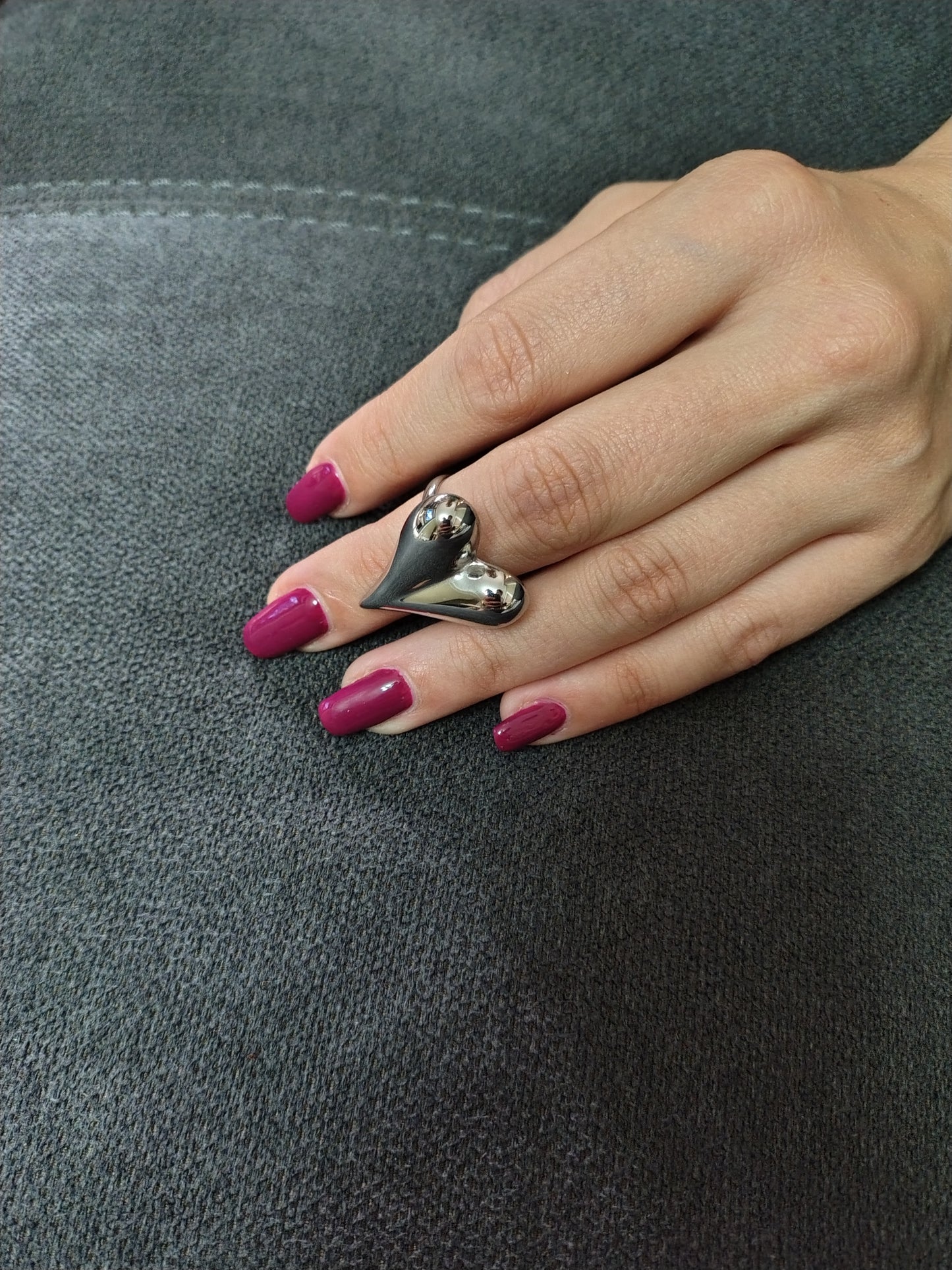 ANELLO CUORE SILVER
